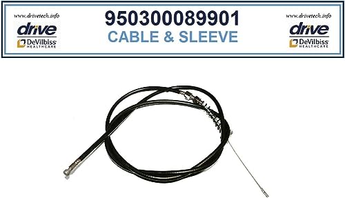 Drive Brake Cable & Sleeve - Fits Drive 750 & 10215 Model Rollators