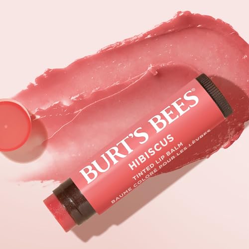 Burt's Bees Lip Tint Balm with Long Lasting 2 in 1 Duo Tinted Balm Formula, Color Infused with Deeply Hydrating Shea Butter for a Natural Looking Buildable Finish, Soft Hibiscus (2-Pack) - image 9