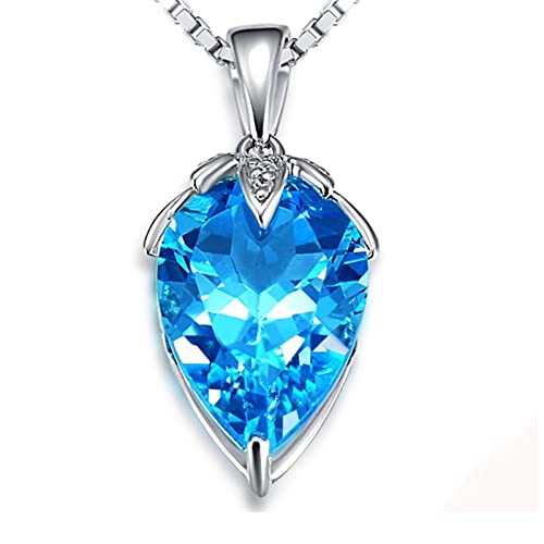 Collier topaze pour femme pendentif en argent et or idéal pour vos soirées chic