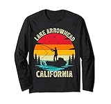Summer Vacation Fishing Vintage California Arrowhead Lake Long Sleeve T-Shirt