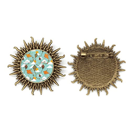 Broche en métal peinte pour habiller vos vestes et manteaux en hiver