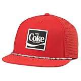 AMERICAN NEEDLE Coke Coca Cola Officially Licensed Buxton Pro Adjustable Baseball Hat (23003A-COKE-RED)