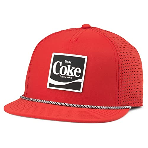 AMERICAN NEEDLE Coke Coca Cola Officially Licensed Buxton Pro Adjustable Baseball Hat (23003A-COKE-RED)