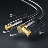 KabelDirekt – Kabel Antenowy 4K – 2m, czarny