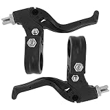 Veemoon Folding Bike Handle Lever,1 Pair BMX Clutch Cycle Aluminium Full Hand for Handles Handles, A