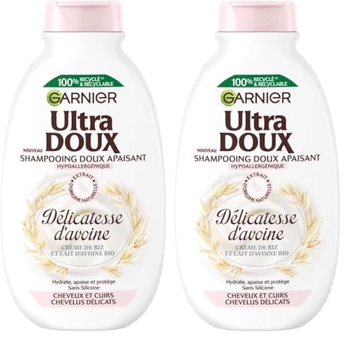 Garnier Ultra Doux - Délicatesse d'Avoine - Shampooing - 400 ml (lot de 2)