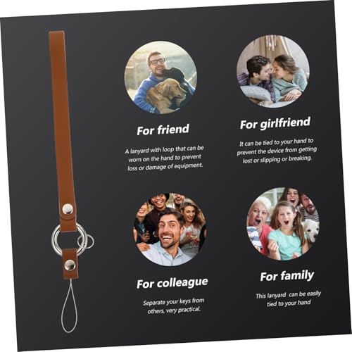 Correa de muñeca para móvil PRETYZOOM pulsera resistente negra cámara anticaídas 7