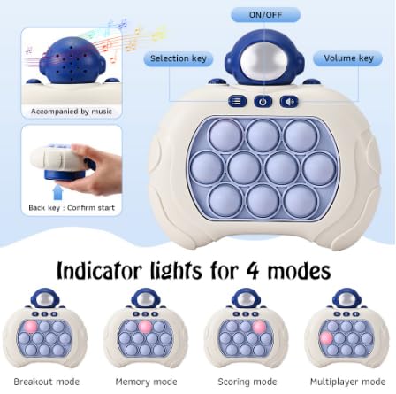 Pop It Eletrônico Spinner Sensory Game Educativo Anti Stress Divertido Infantil +3 Anos Quick Fidget