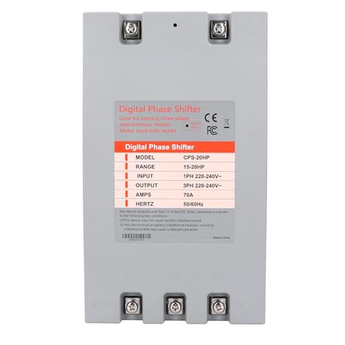 Convertidor de fase, cambio de fase industrial digital para motores de CA, ultra eficiente energéticamente, fácil instalación para varias aplicaciones