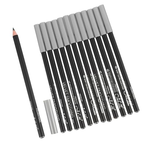 CALLARON 12Piezas Lápices Delineadores De Ojos Impermeables De Color Negro Para Maquillaje De Ojos Larga Duración y Resistente