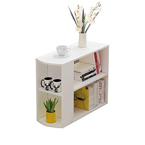 GOTDCO. Morden Rolling Square Coffee Table,Sofa Side End Table with Storage Shelf,Home Lazy