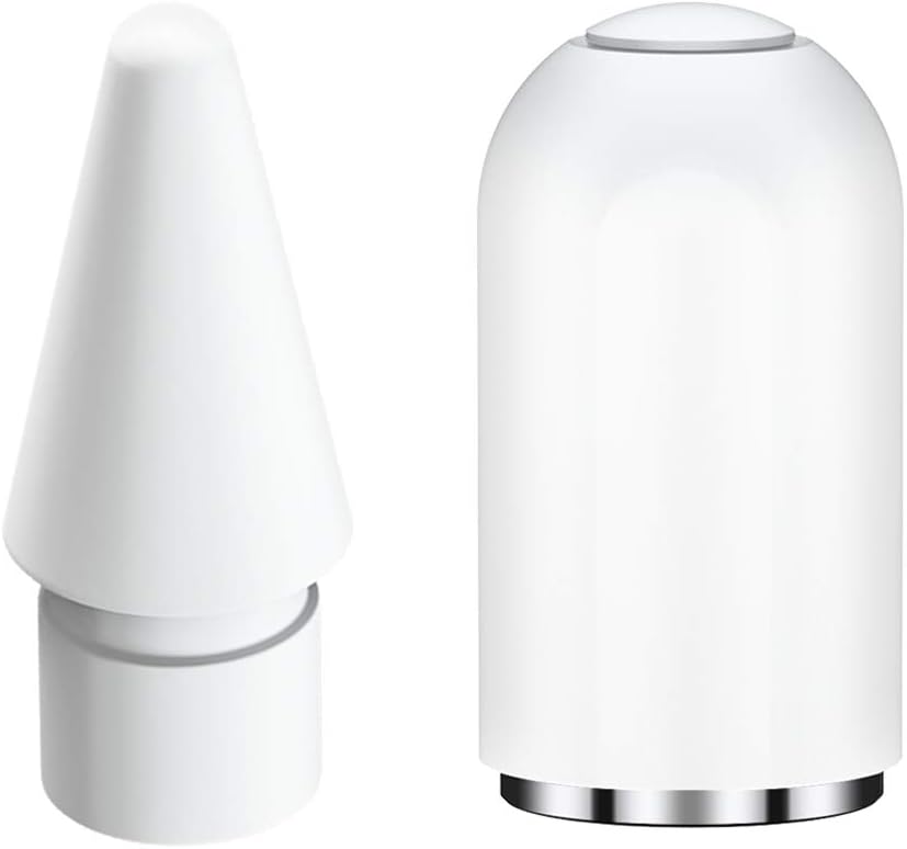APETOO Replacement Tip and Magnetic Cap for Apple Pencil 1st Generation | Magnetic Replacement Cap & High Sensitivity Pencil Nib, Compatible with iPad Pro 12.9/10.5/9.7 inch Stylus Pen