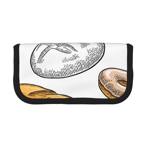 Modello Di Pane Su Astuccio per matite per in per penne a matita di grande capacità tela bianco