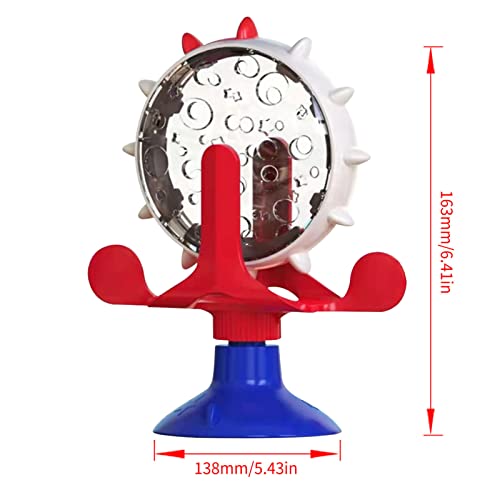 Gato vazando brinquedo,dispensador alimentos com roda giratória 360° | Alimentador lento para gatinh