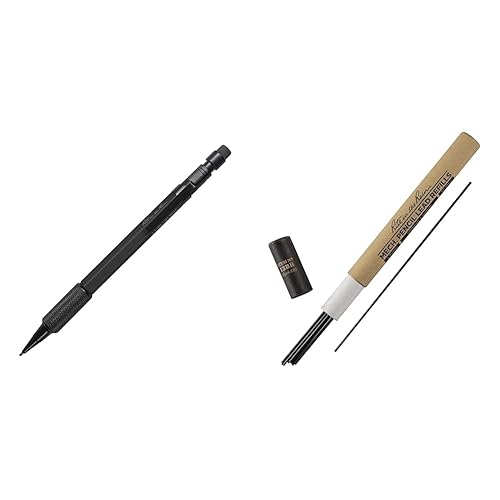 Rite in the Rain Lápiz mecánico, color barril negro y repuesto de plomo negro resistente a la intemperie de 0.051 in (No. 13BR)