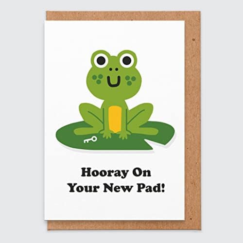 STUDIO BOKETTO New Home Card New Pad Card New House Card New Home Card Funny New Home Gifts for Couple for Friend, white
