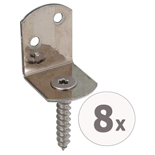 Flechtzaunhalter Edelstahl in L-Form 8 Stück Cover