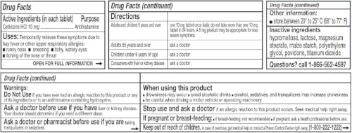 Image of Rising Health Cetirizine HCL 10 mg 24 Hour Allergy Relief Tablets | Fast-Acting Medicine for Indoor & Outdoor Allergies | Antihistamine for Sneezing, Runny Nose & Itchy Eyes - 100 Tablets