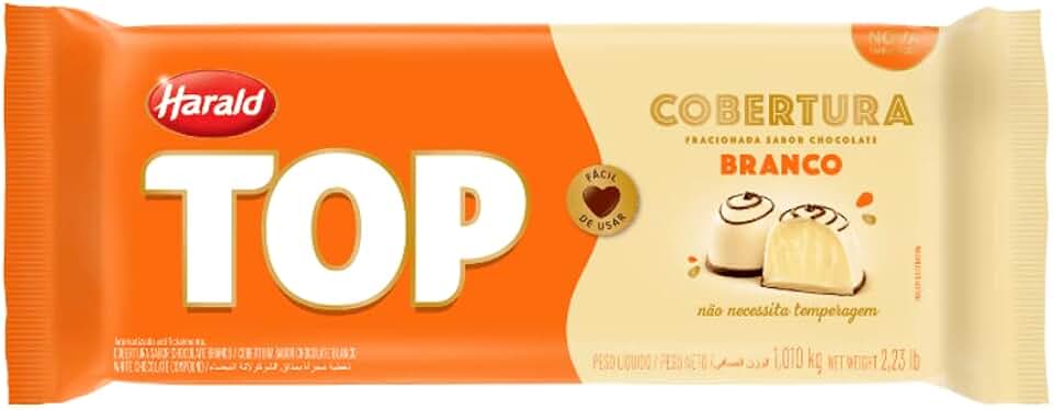 Top Chocolate Branco em Barra 1,010Kg - Harald