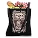 Memento Mori Gothic Skull Hourglass Witch Dark Academy Tote Bag