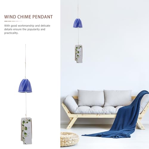 Campana de viento japonesa Mipcase colgante de cerámica para armonizar tu casa 4