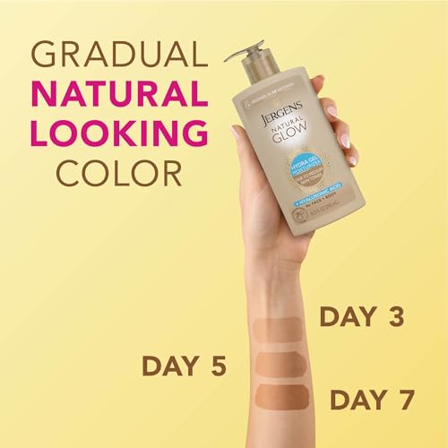 Image of Jergens Natural Glow Hydra Gel Self Tanner, Fair to Medium, 8.3 Fl Oz (Pack of 5)