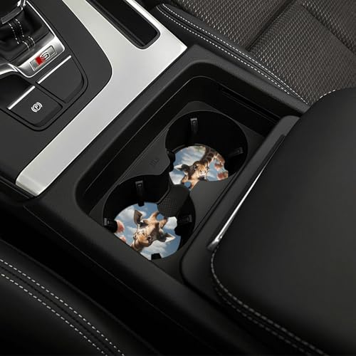 Portavasos para coche, 2 piezas, color negro miniatura 6