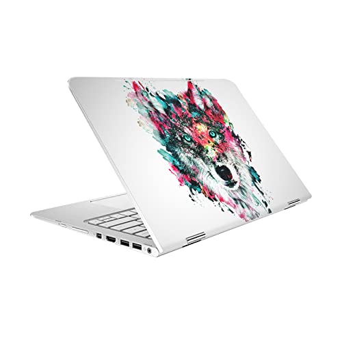 Autocollant vinyle HP Spectre Pro X360 G2 loup par Riza Peker