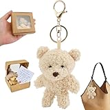 Peluche et agréable au toucher : notre mini ours en peluche est fabriqué en peluche douce et est pourvu d'un rembourrage doux pour la peau. Il est particulièrement doux au toucher et est sûr à utiliser pour les adultes et les enfants à partir d'un certain âge.