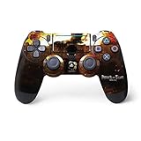 Skinit Decal Gaming Skin for PS4 Pro/Slim Controller - Officially Licensed Funimation Attack On Titan Fire Design