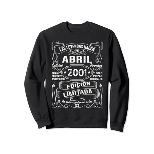 Las Leyendas Nacen En Abril 2001 Regalo 23 Años Cumpleaños Sudadera