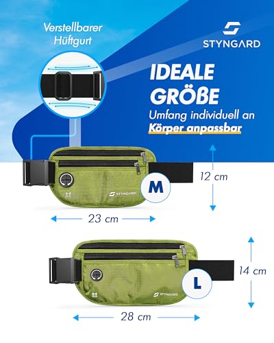 Diebstahlsichere Bauchtasche mit RFID Schutz von Styngard