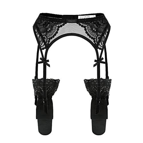 Ningsige Frauen Lace Strumpfband Metallclips Strapsgürtel und Strumpf Cover
