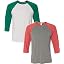 (1) White/Kelly + (1) Grey/Lt Red Trb