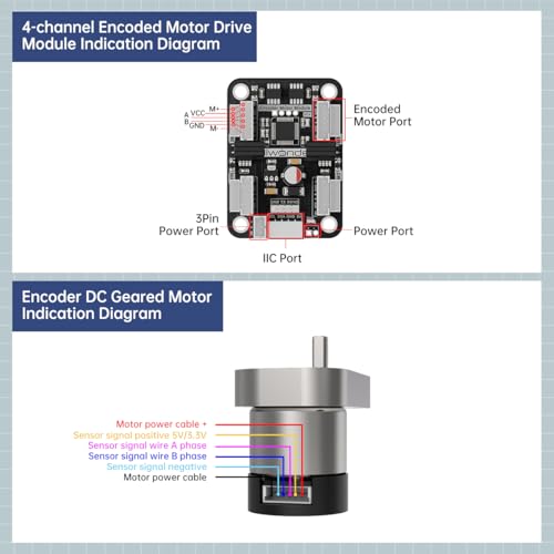Image of Robot Tracked Tank Car Chassis with Encoder DC Motor, Suspension Shock Absorption Chassis Car Full-Metal Robotic Moving Platform Track for Arduion RPi Microb Jetson Python DIY Smart Robot Maker