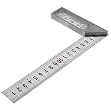 Veemoon High Precision Square Ruler Stainless Steel Carpenter Measuring Tool Right Angle Woodworking Square Durable Industrial Grade for DIY and Engineering