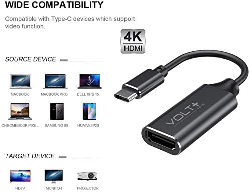 HDMI 4K USB-Cキットは、フルデジタル出力2160p、60HzのAsus ZenFone 5(ZE620KL)プロフェッシ