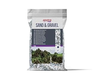 Amtra Gravel Noa - Gravier d'Aquarium Naturel, Sol Décoratif, Gros Grains Blancs Taille 4-8 Mm, Format, 5 kg
