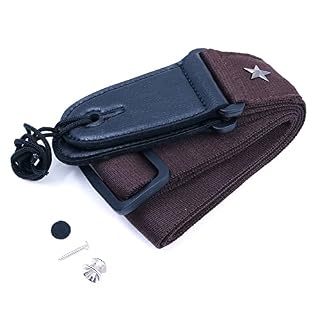 Alnicov Sangle de guitare en coton de 5,5 cm – Sangle d’épaule réglable en coton pour guitare acoustique et basse… - Les Beatles, Paul McCartney, John Lennon, RIngo Starr, George Harrison