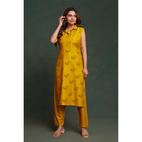 Image of Kurta Set for Women Viscose Rayon Kurta Printed With Pant