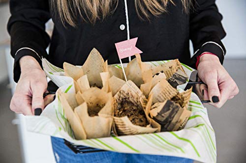 PackNwood 209CPST8B-Tulips Golden Brown Silicone Baking Cup,Cupcakes,tulip baking cups,parchment paper cupcake liners, Eco Friendly,Disposable,brown cupcake liners-8oz 6.9x 6.9” H:3.6” D:2in|1000 pcs - Thumbnail 4