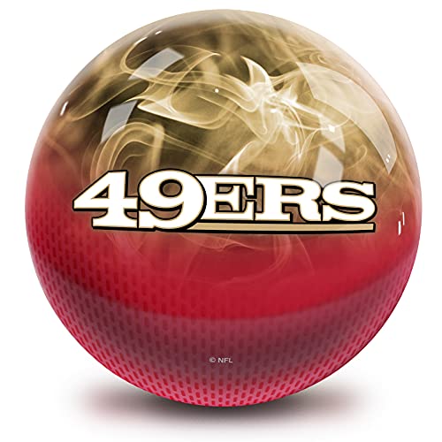 Strikeforce Bowling NFL San Francisco 49ers On Fire Undrilled Bowling Ball