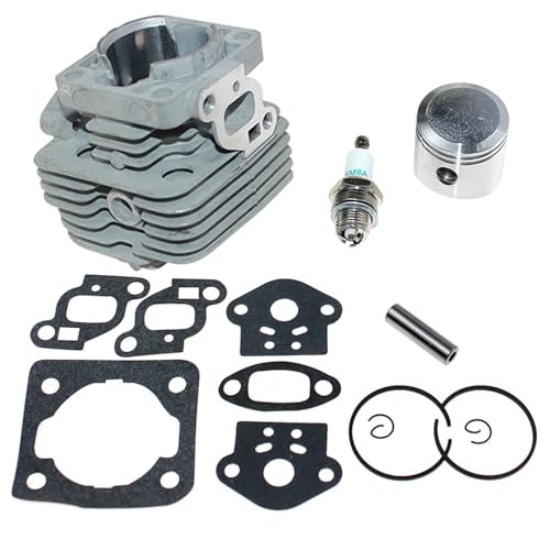 HYUYRFJR Kit de piston de cylindre compatible avec E-cho SRM-261SB SRM-261S SRM-261U PPT-260 HCA-260 HCA-261 PB-261i PAS-260 SHC-260 SHC-261 PAS-261