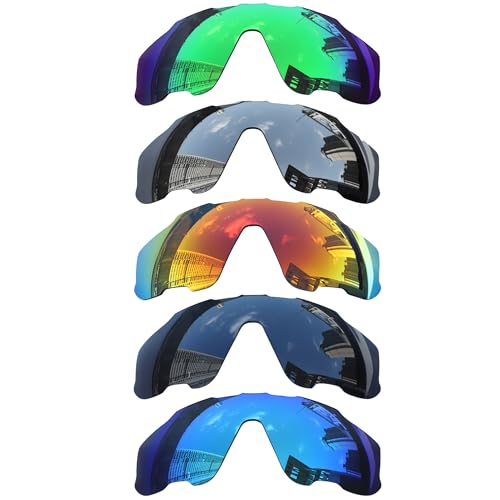 Image of Acefrog 5 Pieces Polarized Replacement Lenses for Oakley Jaw-breaker OO9290 Sunglasses, Perfectly Fit, Shatterproof, Anti-scratch, Value Pack