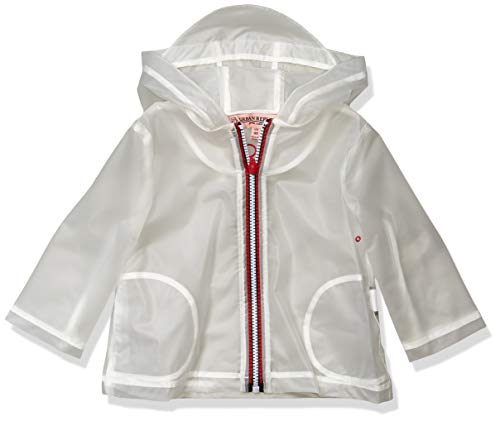 Urban Republic Girls Transparent Vinyl Raincoat, Clear, 12M