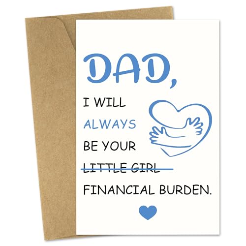 JoyrnalK Dad Birthday Card from Daughter - ւ̃Mtg 瑧q ̓ NX}XJ[h t O[eBOJ[h NX}X TL[ӍՃMtg  j