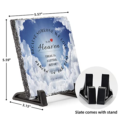 Sympathy Plaques Gifts For Loss Of Mother Sign Bereavement/Grief/Memorial Gift Funeral Decor Sign In Memory Of Loved One Sorry For Your Loss Decorative Sign (Square-Heaven) #TOP2