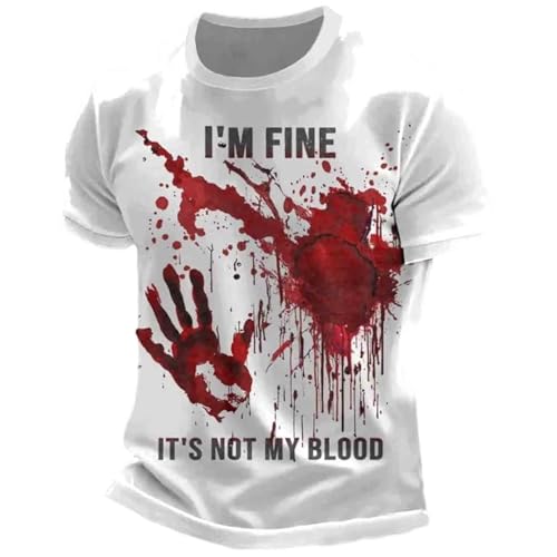 Casual T-Shirts for Men Comfortable Short Sleeve T Shirts for Everyday Wear Stylish Letter Print Design Ideal for Relaxing and Shopping Versatile Wardrobe Business Shirt, White, L