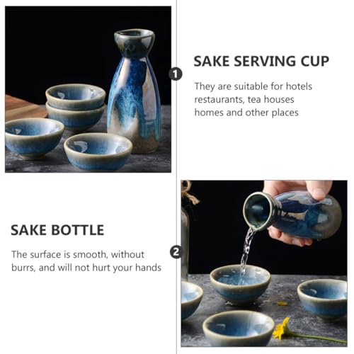 DASHUMIL Ensemble de Tasses Pots à Saké 1 4 en Céramique Japonerie – vue 9