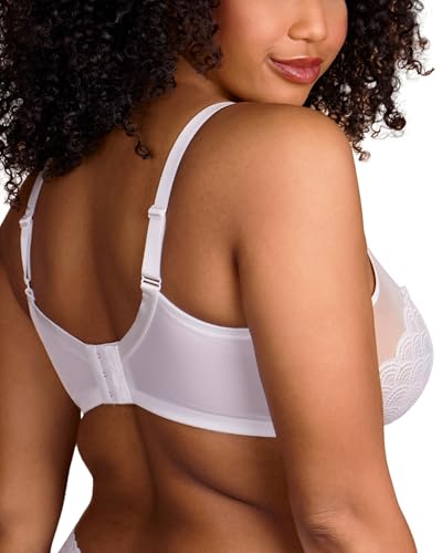 Image of HSIA Minimizer Bras for Women Large Bust Full Coverage Lace Plus Size Bra - Mermaid Scales
